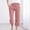 Pink, variant on SwiftWear Women's Plus Size Linen Cotton Capri Pants - Drawstring Waist Straight-Leg Capris with Pockets, Relaxed Fit Cropped Pants S-5XL