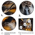 thumbnail image 3 of Designart "The Wise Yellow Owl A Portrait I" Animals Floater Framed Wall Art Print, 3 of 7
