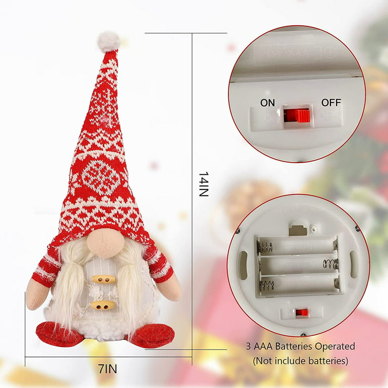  Glintoper Lighted Christmas Decorations, Pre-Lit Pop Up Plush Xmas  Gnome with Built-in Lights, Collapsible & Easy-Assembly, Light Up Swedish  Tomte Elf for Indoor Outdoor Holiday New Year Winter Decor : Patio