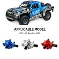 thumbnail image 2 of VONKY 1pcs 1/10 Aluminum Alloy Differential Gear Box For Baja Rey 4WD Short Course Diff RC Car Accessories Replacement Parts Silver, 2 of 6