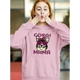 thumbnail image 2 of Corgi Mama Corgi W Sunglasses Hoodie Women -Image by Shutterstock, Female Large, 2 of 4
