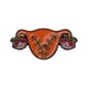 thumbnail image 2 of Fiudx Liquidación De Joyas Broche De Aceite De Goteo De Flor Overlord, Broche Con forma De Útero De Órgano Humano, 2 of 5