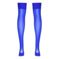 thumbnail image 2 of MSemis Women's Sheer Thigh-High Stockings Glossy Pantyhose Over the Knee High Socks, 2 of 4