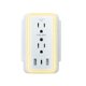 thumbnail image 1 of Power Strip SUREANCE de 6 salidas con luz nocturna y 3 puertos USB 1050J, 1 of 7