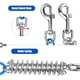 thumbnail image 2 of Cable de sujeción para perros de hasta 55 kg, cadena de sujeción para perros de 3 metros, cables de sujeción con correa de metal para perros, correa para mascotas para perros pequeños, medianos y, 2 of 5