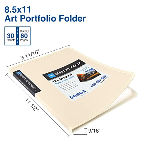 Clearance！ SDJMa 30 Page A4 Presentation Binder with Plastic Sleeves Bound  Sheet Protector Folder Insert Test Paper Booklet for Artwork, Report