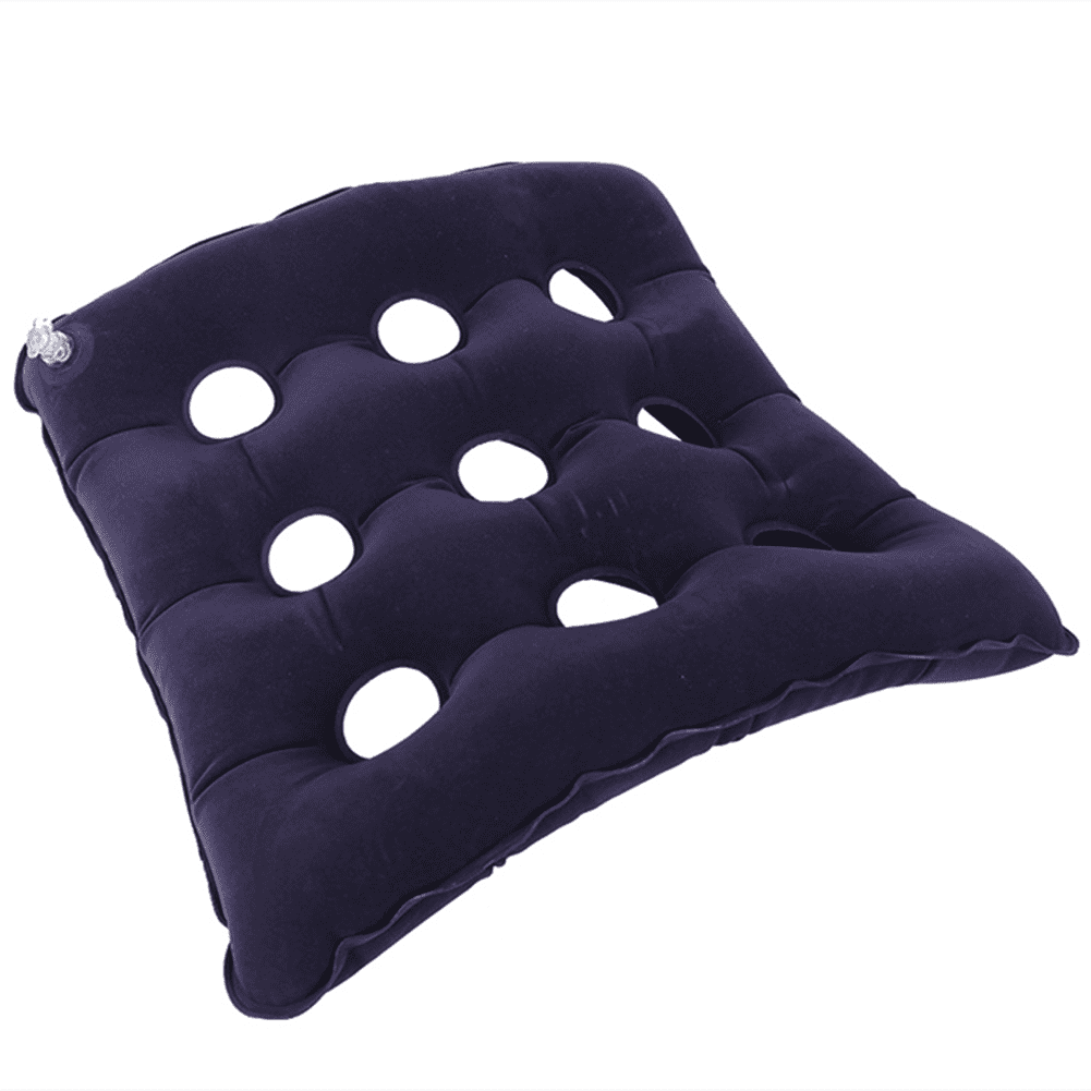 Inflatable Cushion for Seat 420 Self-Inflating Cushion for Longer Sitting Car Chair Office Chair Wheelchair Seat Cushion Air Cell Cushion Anti Decubitus Air Seat Mat with 9-Hole Breathable and PVC