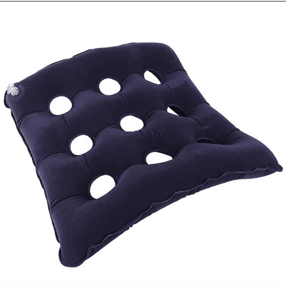 Air Cushion Inflatable Seat, Air Cell Cushion Anti Decubitus Wheelchair Seat Air Cushion Mattress with 9 Holes Breathable & Plastic,Self-Inflating Cushion for Longer Sitting Car/Office Wheelchair