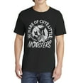 thumbnail image 3 of Cute Little Monster Fun Graphic Tee T-Shirt for Women Men, Short Sleeve Summer Tops, 3 of 5