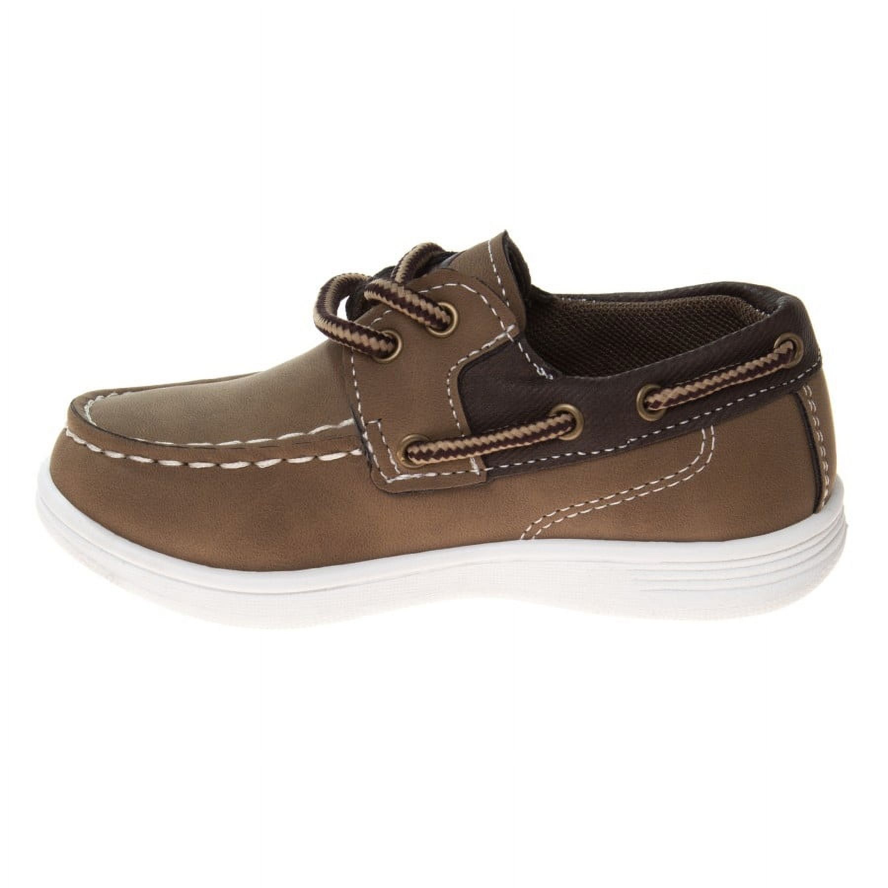 Sail Toddler Boys Rope Boat Shoes, Taupe, 9