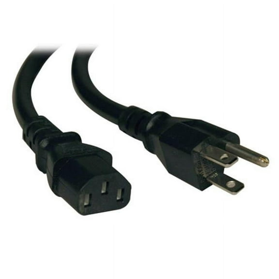 Tripp Lite, Computer Power Cord, 13A, 18AWG, 125V, NEMA 5-15P to IEC-320-C13, 1FT