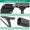 thumbnail image 6 of Folding Lounge Chair with Mattress, 4 Position Adjustable Folding Sleeping Bed Cot Patio Chaise Lounge Chairs Perfect for Sunbathing, Camping, Pool, Beach, Patio, 6 of 6