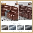 thumbnail image 5 of Timeles Waterproof Velvet Recliner Console Seat Covers without Backrest (Gray, Console Cover Only), 5 of 5