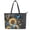 Butterfly Sunflowers Pattern, variant on Uourmeti Leather Handbag with Lightweight Large Capacity Saddle Handbag for Shopping, Flower Top Handle Satchel Purse