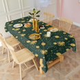 thumbnail image 3 of Green Octopus Planet Star Pattern Rectangle Tablecloth 60"x102",Waterproof Polyester Rectangle Table Cloth, Wipeable Spillproof Polyester Tablecloth for Dining, Camping, Indoor and Outdoor, 3 of 6