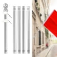 thumbnail image 3 of LOVIVER 5Pcs Flagpole Flag Pole Guide Banner Sturdy Rustproof Rod Garden Flag Pole Stand, 3 of 7