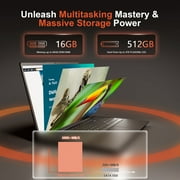 15.6 Inch Gaming Laptop Computer, AMD Ryzen 7 5825U, 16GB DDR4 , 512GB SSD, Win 11 Pro, Fingerprint & Backlit KB