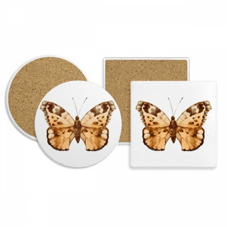 

with Brown Wings Coaster Cup Mug Holder Absorbent Stone Cork Base Set