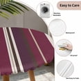 thumbnail image 6 of Rose Red Purple Stripes Fitted Tablecloth with Elastic Edged, Round Table Cloth for Dining Table, Farmhouse Colorful Abstract Lines Waterproof Oil Proof Table Cover for Indoor Outdoor 55"-60", 6 of 8