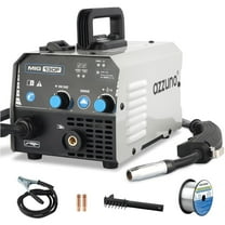 AZZUNO MIG Welder Flux Core Welder Machine 110V 130Amp, Gasless MIG Welding Machine IGBT Inverter Welder Portable Wire Feed Welder (110V)