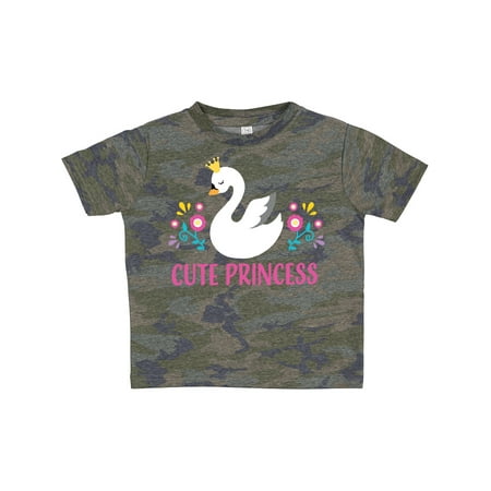 

Inktastic Cute Princess with Swan Gift Toddler Toddler Girl T-Shirt