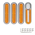 thumbnail image 4 of Scooter Modified Decorative Cover M365 Pro 1S Universal Decorative Edge Cover Plastic Block Reflective Strip, 4 of 5