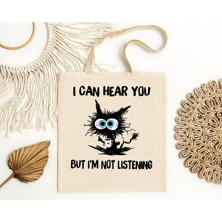 vintage Cat288 - I Can Hear You But I m Not Listening Classic Tote Bag-TH10770