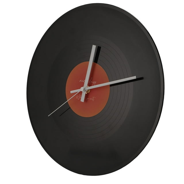 Relojes de Pared Congracia, Relojes de Grabación de Música Redondos Retro de 12 Pulgadas, RelOJes Silenciosos que no Hacen Tictac Con Pilas, Decoración del Hogar, RelOJES