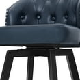 thumbnail image 6 of Dycanpo 26''H Swivel Counter Height Bar Stools with Back Dining Chair for Home Kitchen, Dark Blue, 6 of 12