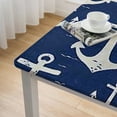 thumbnail image 5 of Acheng Anchor Pattern Symbolism Square Tablecloth 100% Polyester Fiber 46*46, 5 of 8