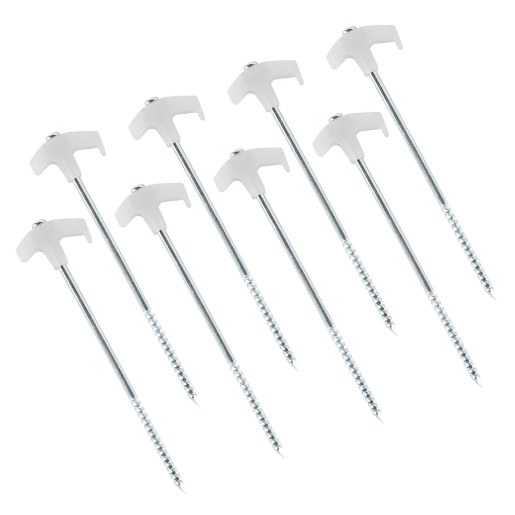 4/8/10Pcs Screw Canopies Stakes Ground Peg Florescent Long Screw Thread Tent Stakes Campings Peg for Fixings Campings Te