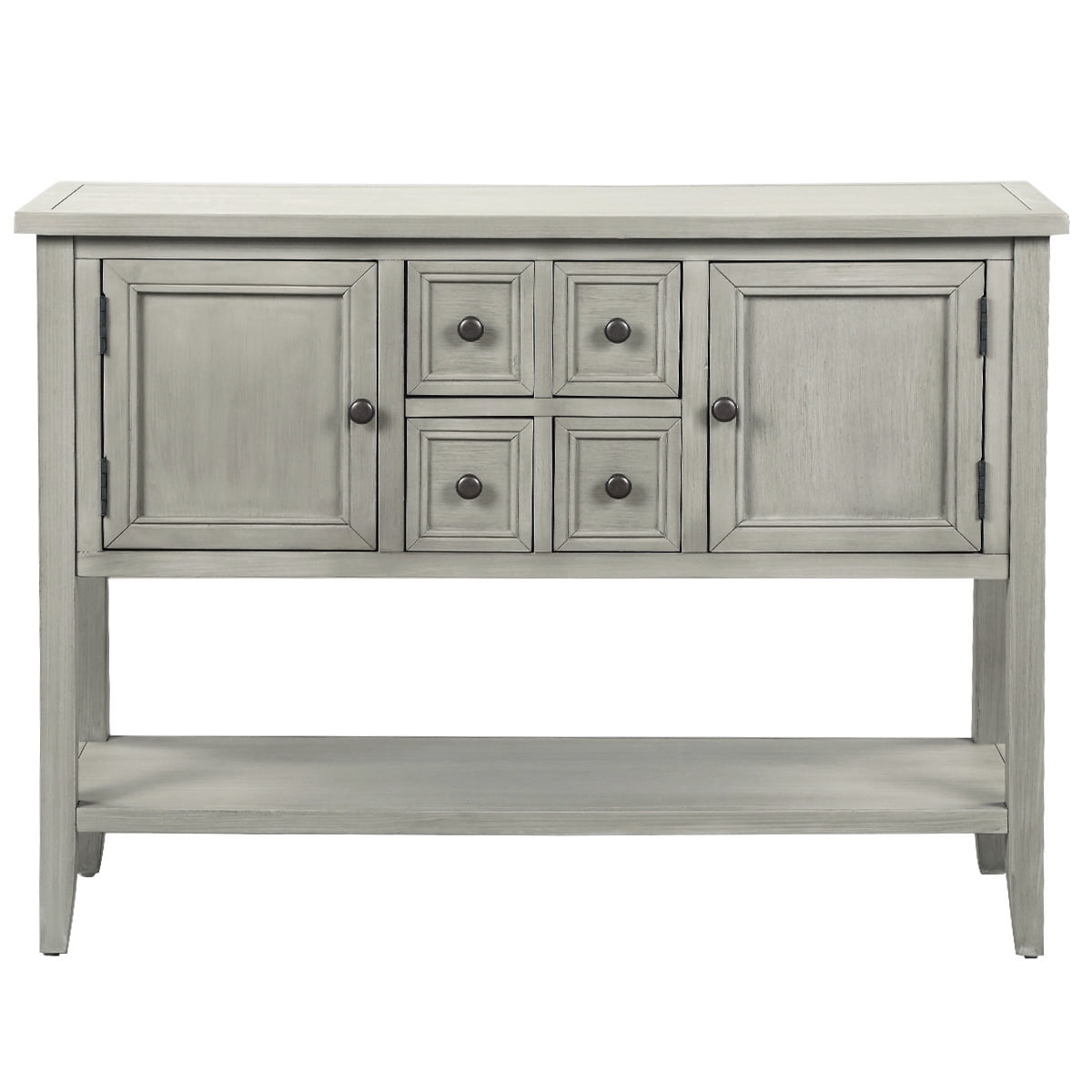 2 Tier Sideboard Buffet Table Sofa Table Storage Cabinet For Dining Room Living Room