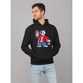thumbnail image 2 of Chill Polar-Bear Graphic - Fun ICEE Retro Style Men's Hoodie, 2 of 4