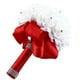 thumbnail image 3 of Ramo de boda nupcial JanHm con rosas de cristal perla artificial rojo, 3 of 3