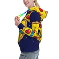 thumbnail image 2 of Haiem PLANETA EN FORMA DE PIZZA for Women's Fashion Hoodies & Sweatshirts with Kangaroo Pocket,Hooded Sweatshirt with Eye-catching Drawstrings-Medium, 2 of 7