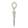 thumbnail image 2 of Sterling Silver & Rose Enamel LOVE YOU MORE Heart Pe, 2 of 2