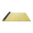 thumbnail image 2 of Ahgly Company Indoor Square Solid Yellow Modern Area Rugs, 6' Square, 2 of 4