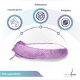 thumbnail image 2 of Cuna Nido Portátil Memory Foam Almohada Lactancia Color Lila, 2 of 8