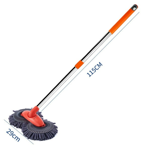 Rotating Car Wash Mop with Microfiber Heads 360° Rotating Car Wash Mop Brush