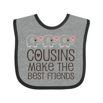 Inktastic Cousins Make the Best Friends Boys or Girls Baby Bib
