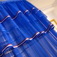 thumbnail image 4 of Toldo de cama de princesa para niñas, cortina de dosel de cama, cortina de cama de cúpula de malla transparente de doble capa, tienda de mosquitera de princesa de encaje redondo (azul), 4 of 5