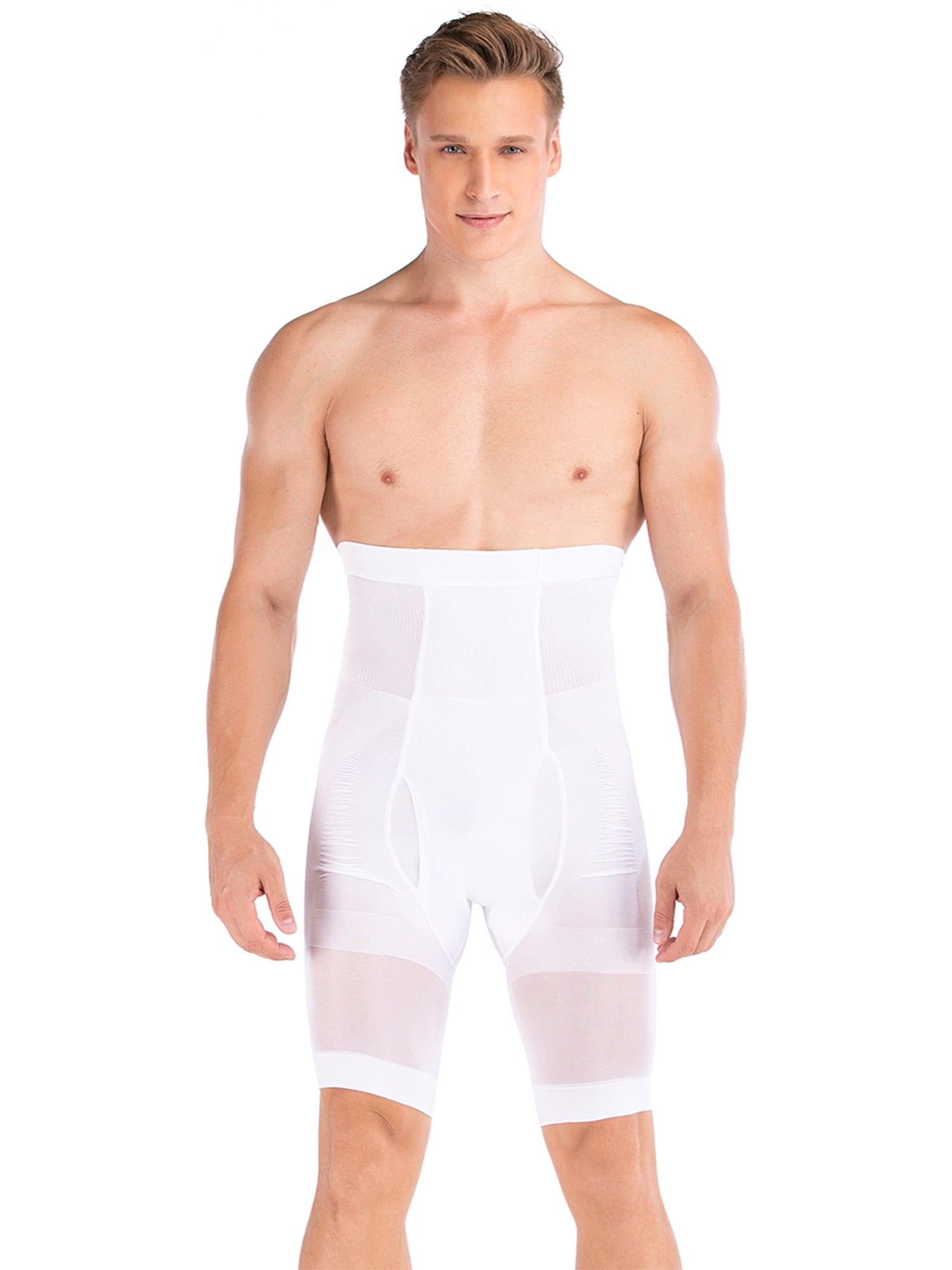 SAYFUT Men Tummy Control Shorts High Waist Slimming Shapewear Body