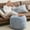 Dark Grey, variant on Round Pouf Ottoman,Small Poofy Ottoman,Foot Stools Ottomans,Foot Rest for Couch,Furry and Fluffy Poufs for LivingRoom,Hassocks and Ottomans Soft for Chair,Memory Foam Filling-Dark Grey 20x15'