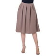 thumbnail image 2 of Womens Pleated Knee Length Skirt, 2 of 7