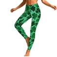 thumbnail image 2 of Vekome Green Leggings for Women Plus Size St Patricks Day High Waisted Yoga Pants Seamless Clover Lightweight Running Tights L, 2 of 8