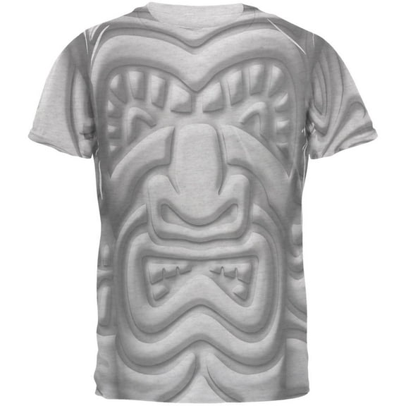 tiki god black face luau men's soft t-shirt