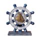 thumbnail image 5 of Escultura de timón de barco, timón náutico, figura de resina, estatua artesanal Azul, 5 of 9