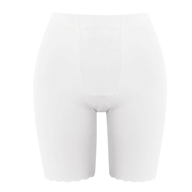 MRULIC Safety Short Pants Womens Leggings Shorts Under Dresses Smooth  Boyshorts Underwear Thigh Panties Shorts For Matching Skirts Dresses White  + M