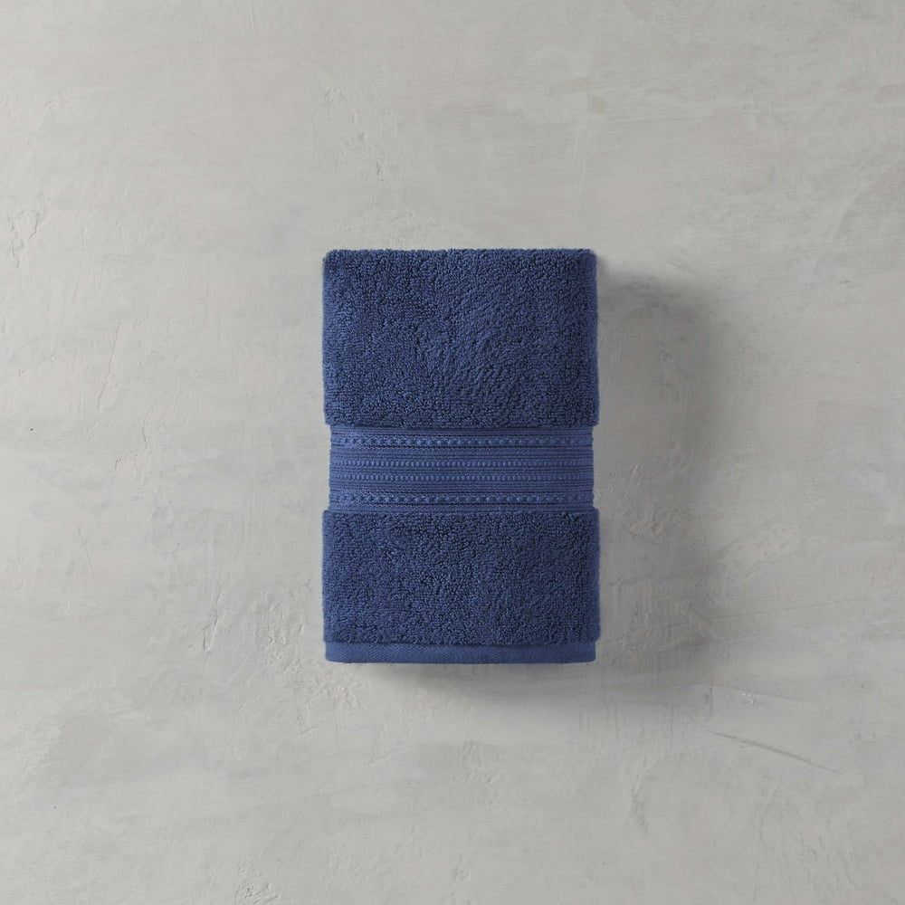 Better Homes & Gardens Signature Soft Solid Hand Towel, Blue Admiral