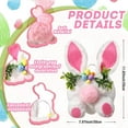 thumbnail image 3 of Easter Bunny Decoration,Soft Bunny Decoration, 7.87''x11'' Pastel Color Bunny Hanging Ornaments,for Easter Decoration Tabletop Centerpieces Holiday Home Decor Spring Tea Party Supplies(Pink), 3 of 6